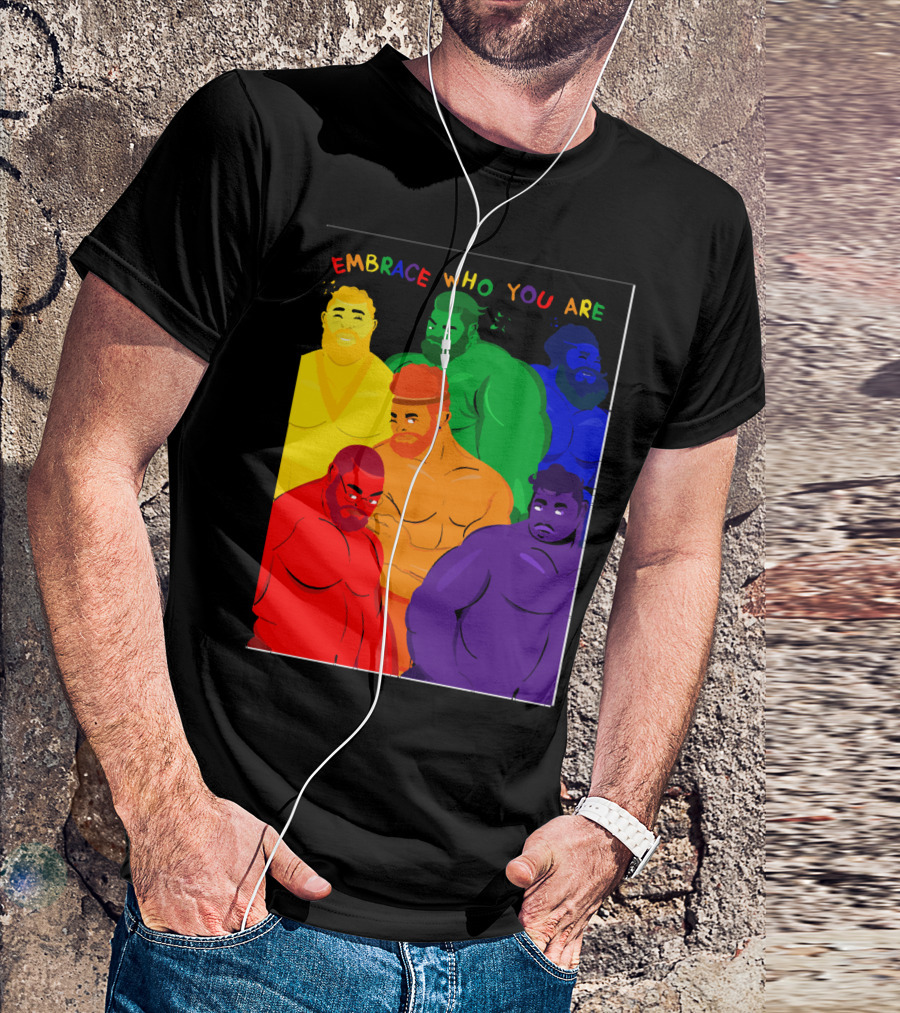 EMBRACE WHO YOU ARE Rainbow Body Diversity T-Shirt