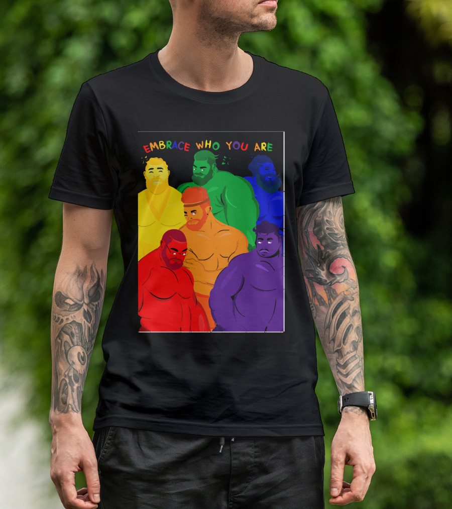 EMBRACE WHO YOU ARE Rainbow Body Diversity T-Shirt