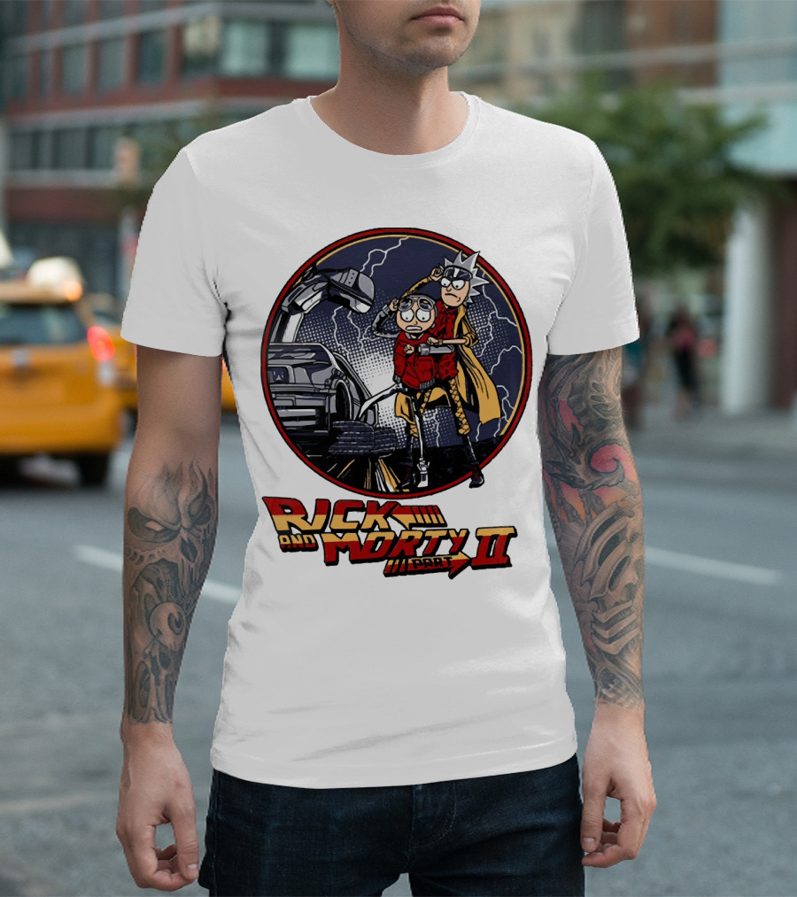 Rick and Morty Part II Back to the Future T-Shirt