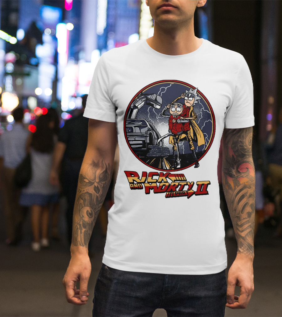 Rick And Morty Part II Back To The Future T-Shirt