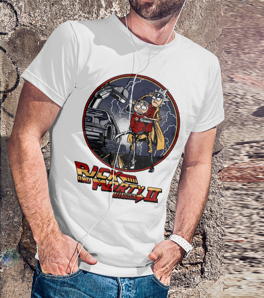 Rick And Morty Part II Back To The Future T-Shirt