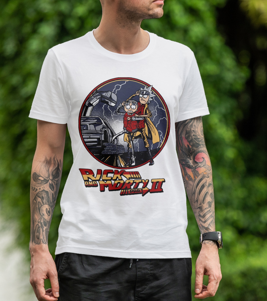 Rick And Morty Part II Back To The Future T-Shirt