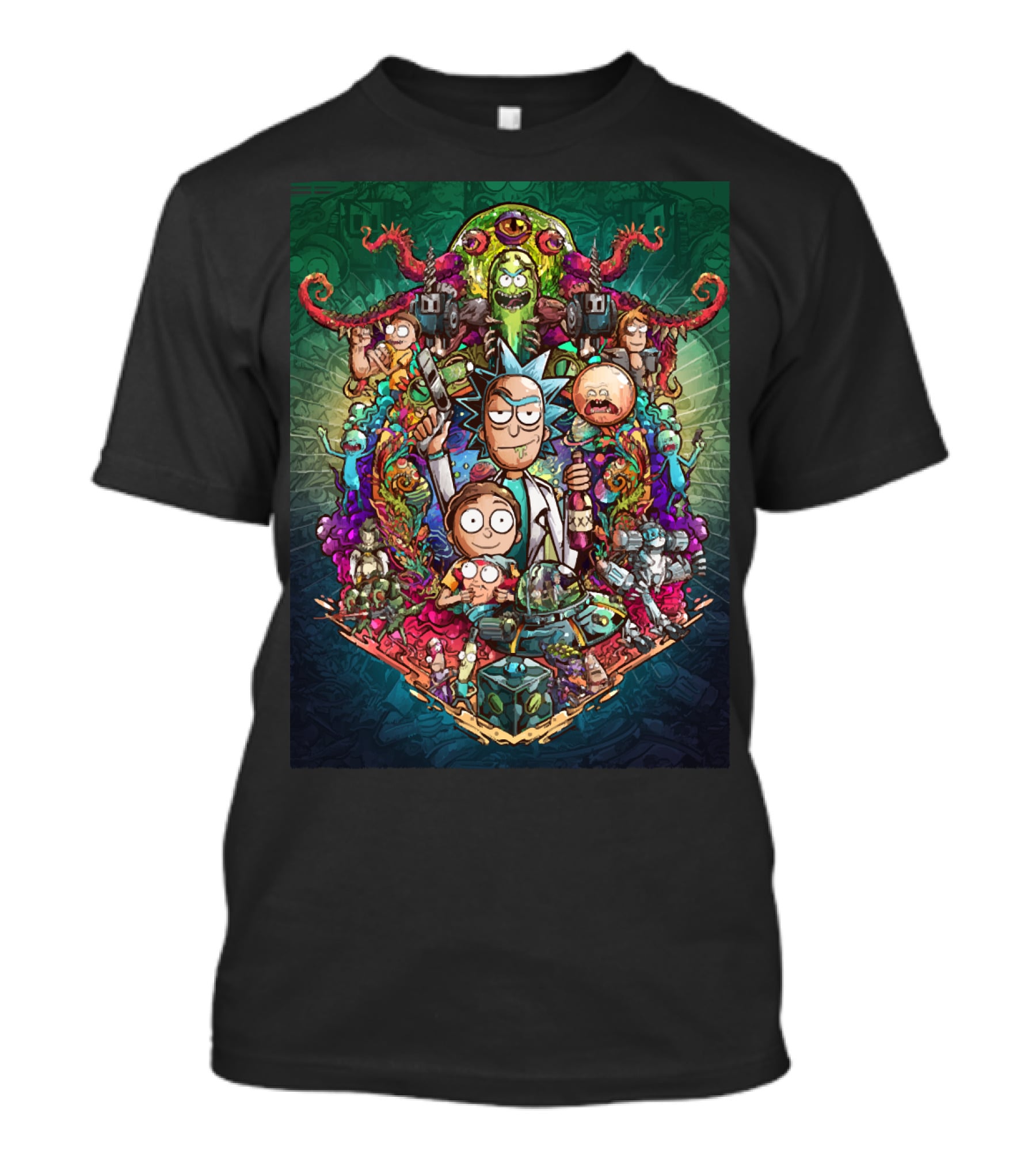 Buckle Up Morty Adventure With Rick And Multiverse Creatures T-Shirt