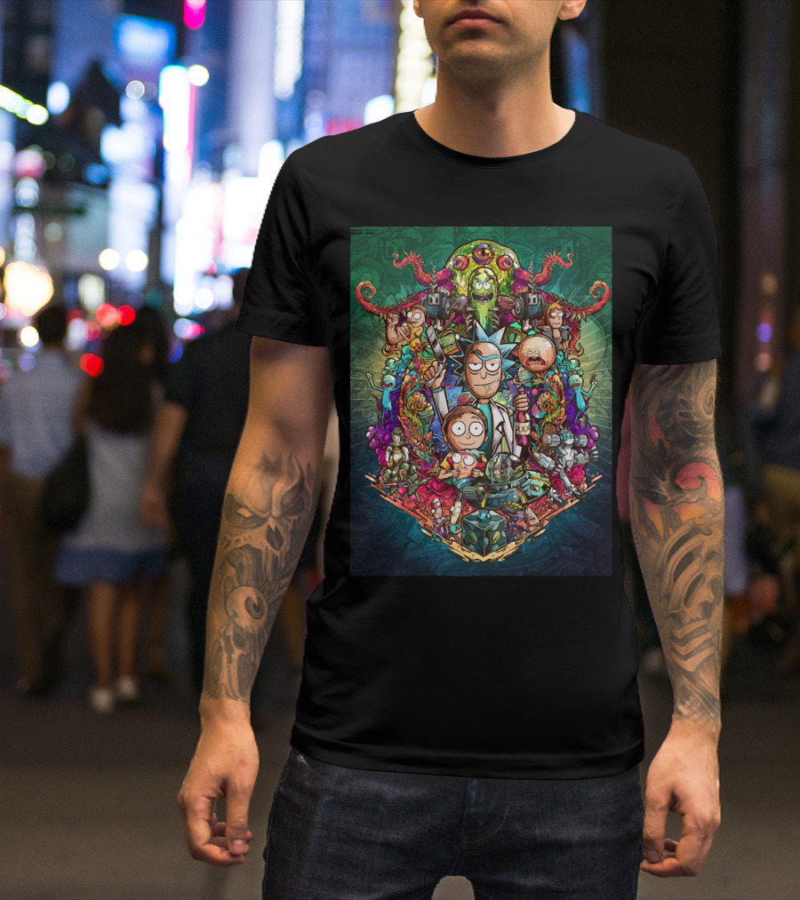 Buckle Up Morty Adventure With Rick And Multiverse Creatures T-Shirt