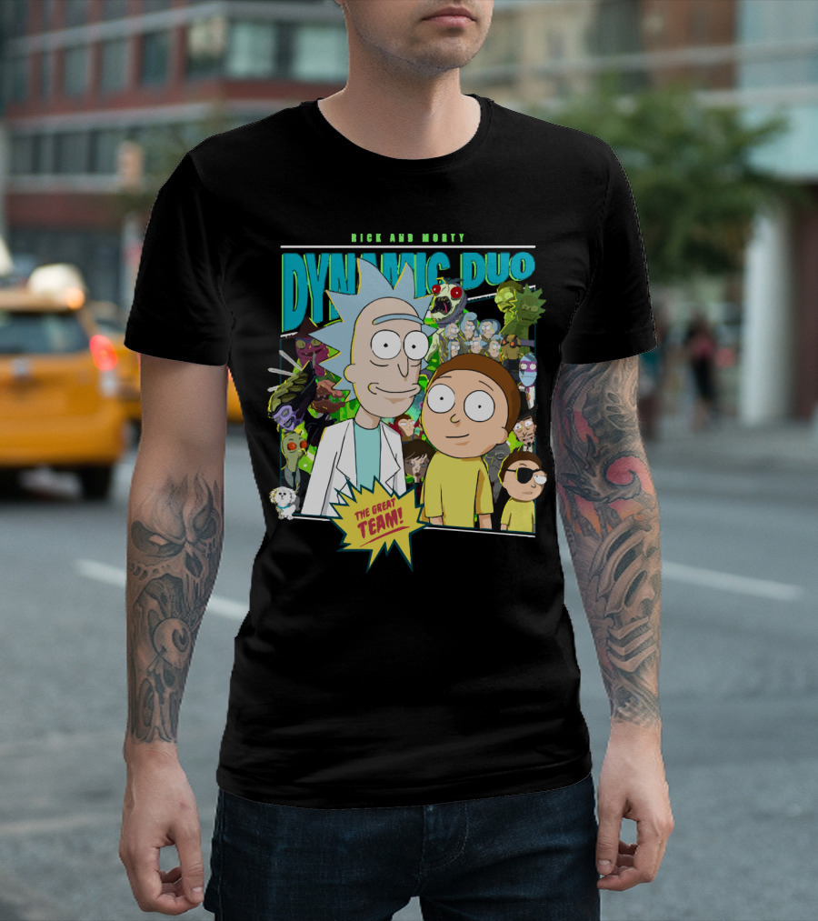 Rick And Morty Dynamic Duo The Great Team T-Shirt