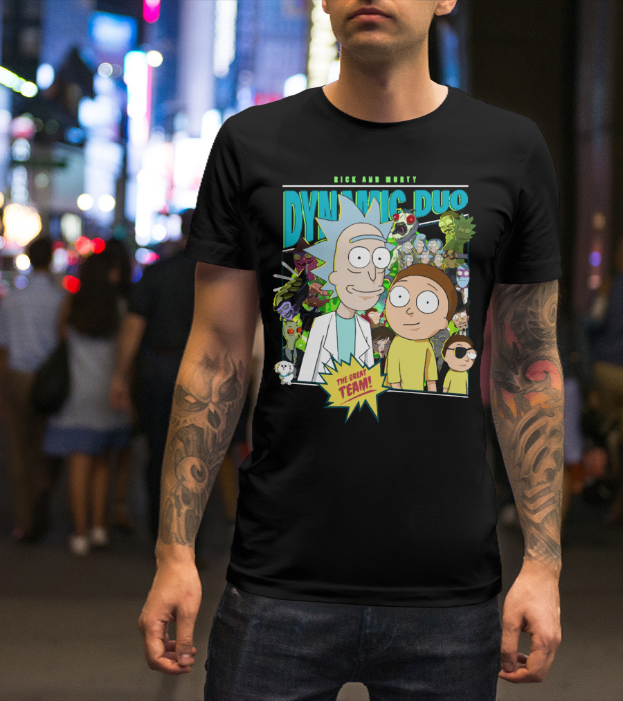 Rick And Morty Dynamic Duo The Great Team T-Shirt