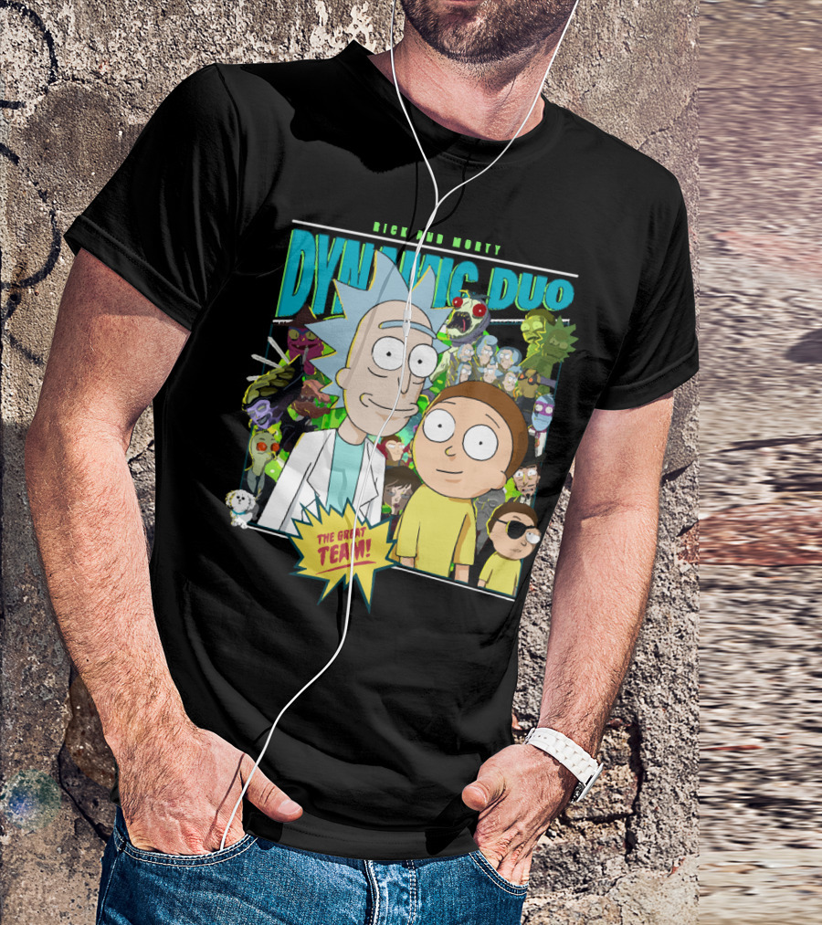 Rick And Morty Dynamic Duo The Great Team T-Shirt