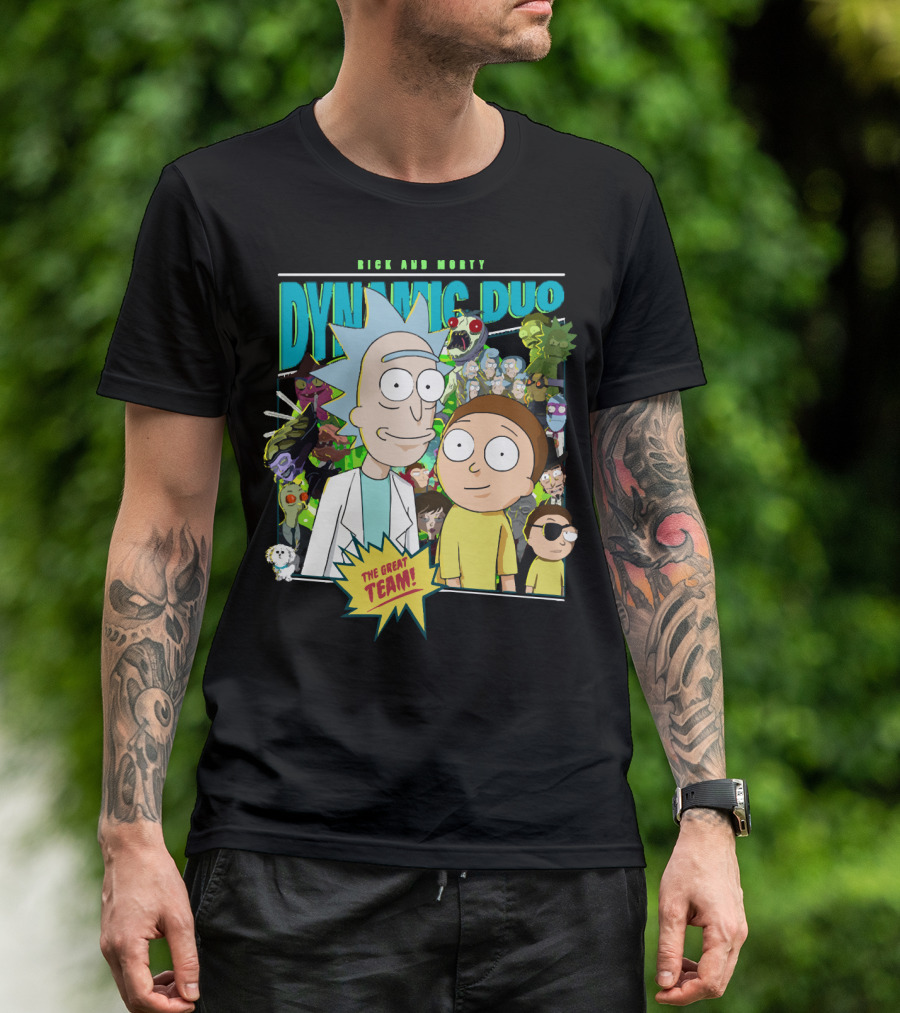 Rick And Morty Dynamic Duo The Great Team T-Shirt