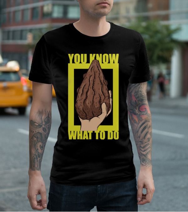 Morty Mega Seeds You Know What To Do Hand Holding Brown Seed T-Shirt