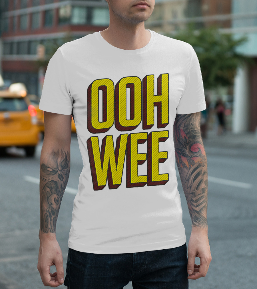 OOH WEE Mr. Poopy Butthole Bold Yellow Comic T-Shirt