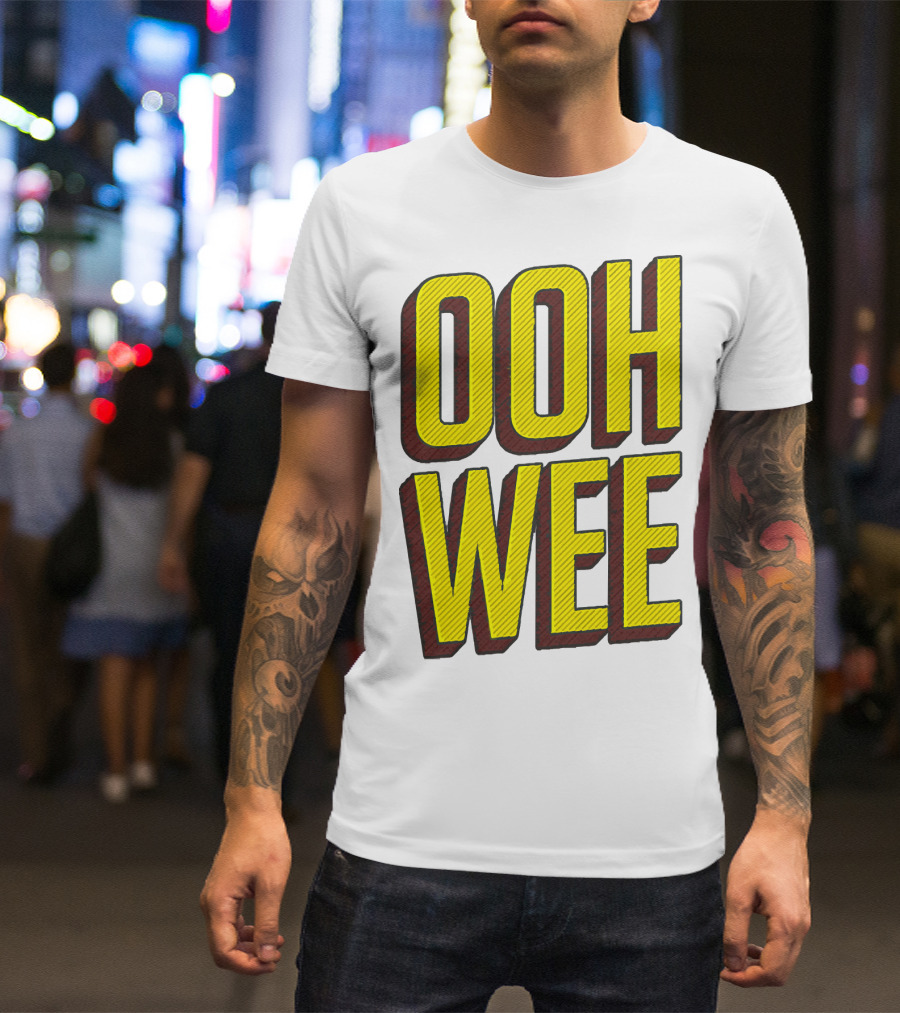 OOH WEE Mr. Poopy Butthole Bold Yellow Comic T-Shirt