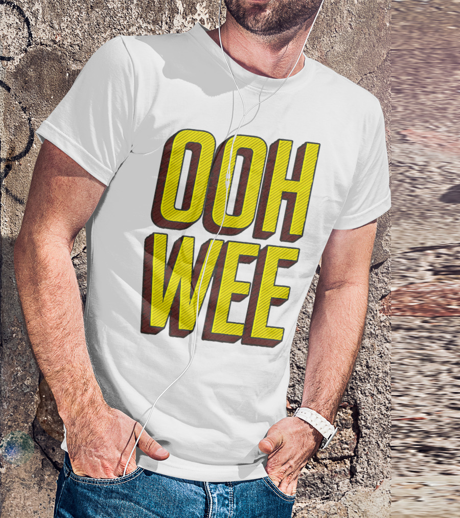 OOH WEE Mr. Poopy Butthole Bold Yellow Comic T-Shirt