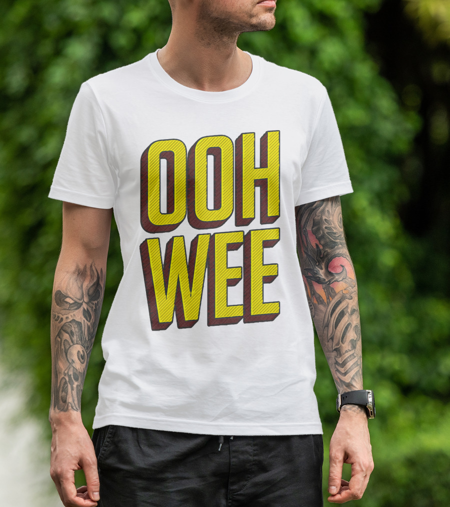 OOH WEE Mr. Poopy Butthole Bold Yellow Comic T-Shirt