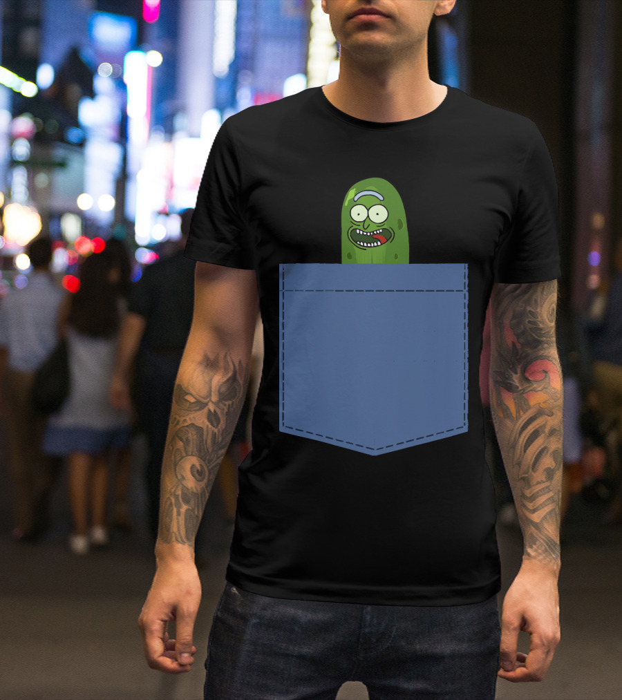 Pickle Rick Pocket Adventure T-Shirt