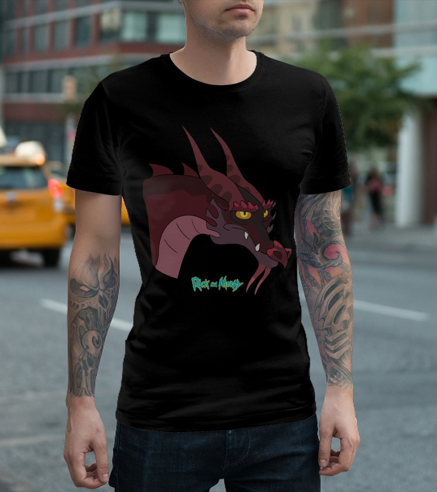Rick and Morty Dragon Head T-Shirt