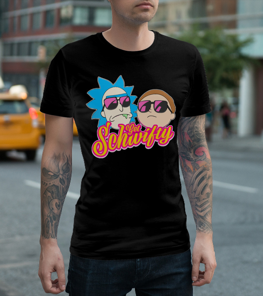 Rick And Morty Get Schwifty Sunglasses Edition T-Shirt