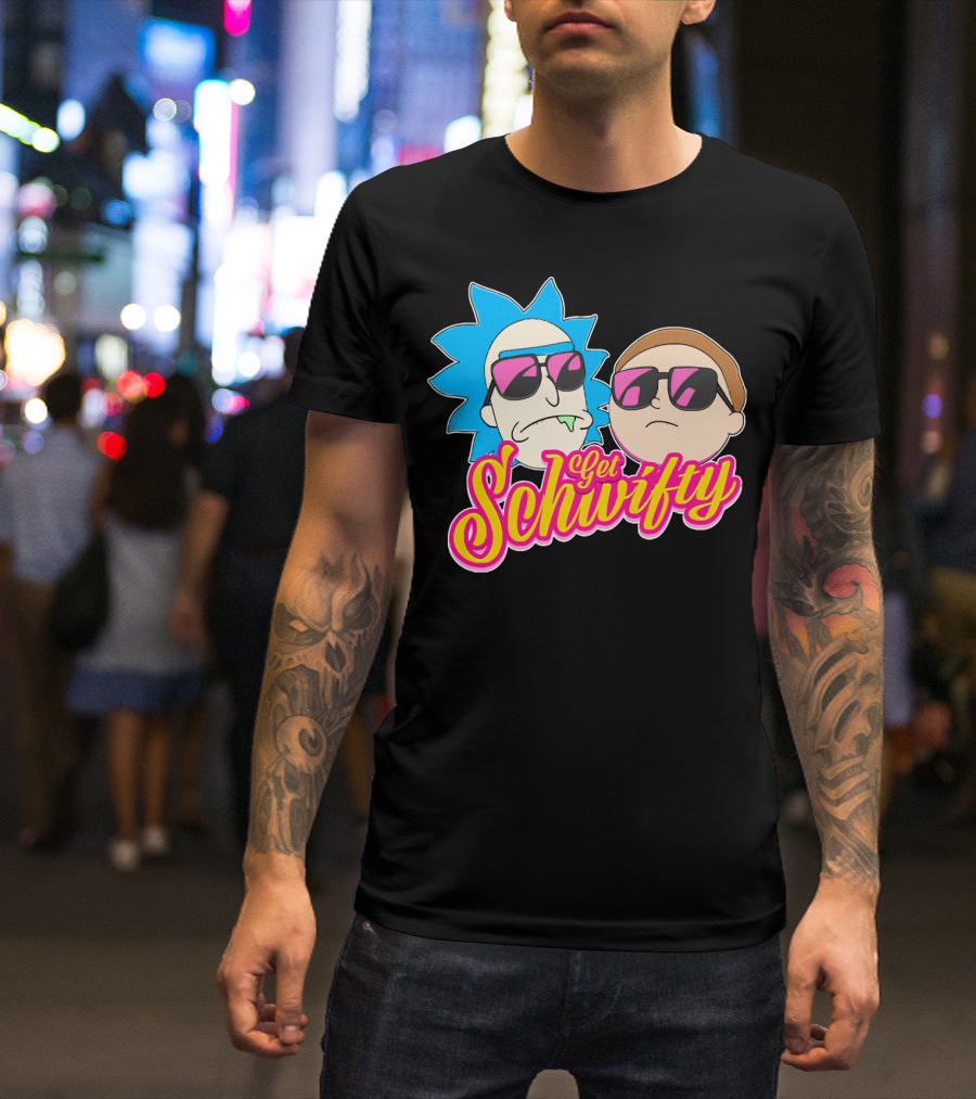 Rick And Morty Get Schwifty Sunglasses Edition T-Shirt