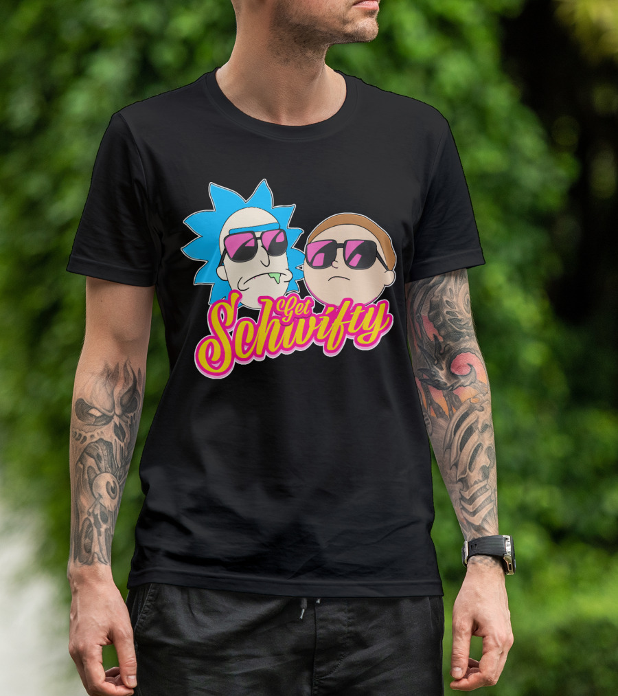 Rick And Morty Get Schwifty Sunglasses Edition T-Shirt