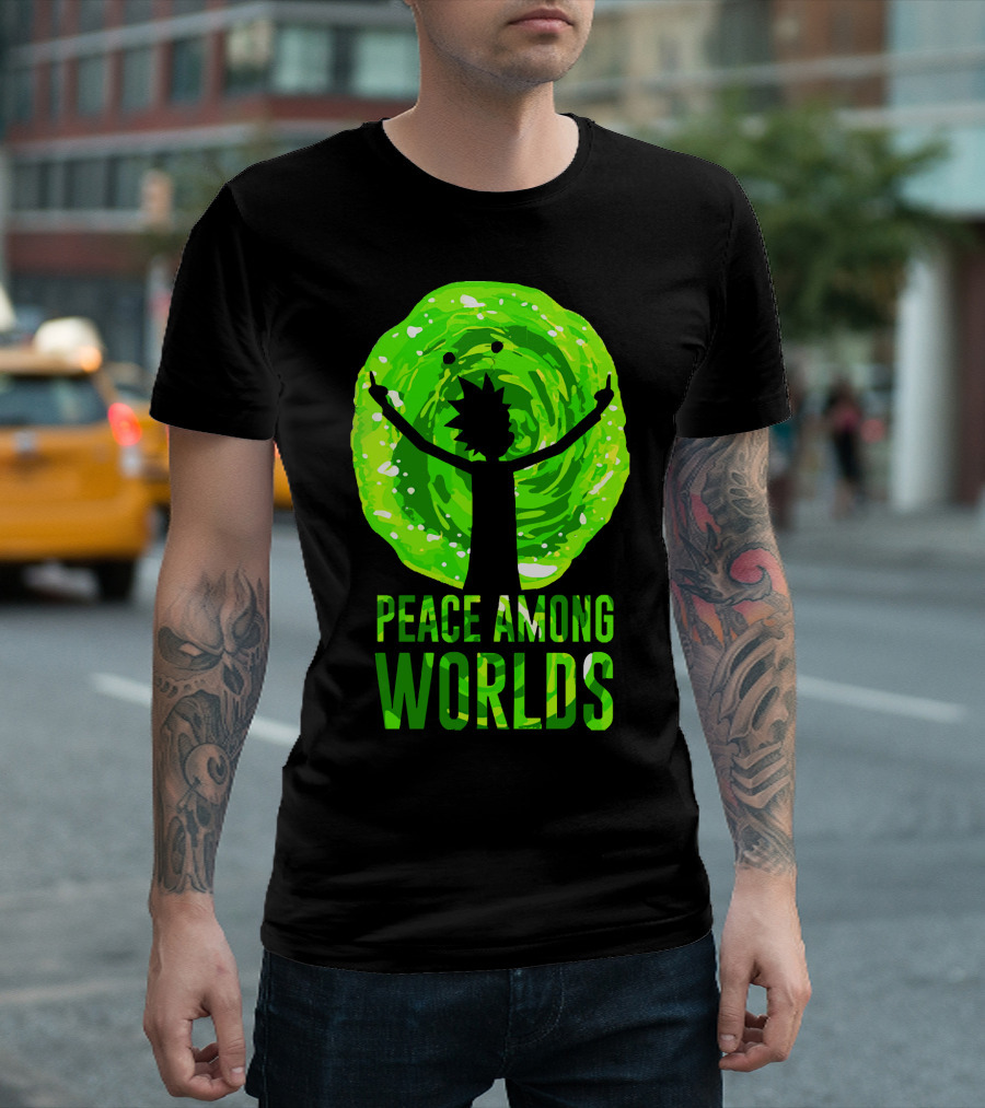 Rick And Morty Peace Among Worlds Portal T-Shirt