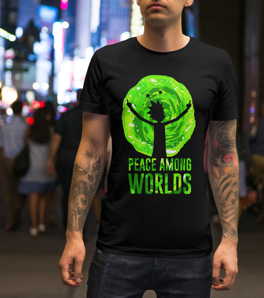 Rick And Morty Peace Among Worlds Portal T-Shirt