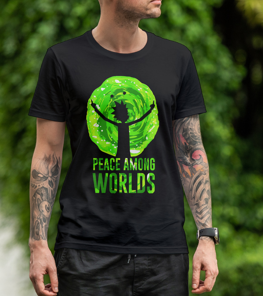 Rick And Morty Peace Among Worlds Portal T-Shirt
