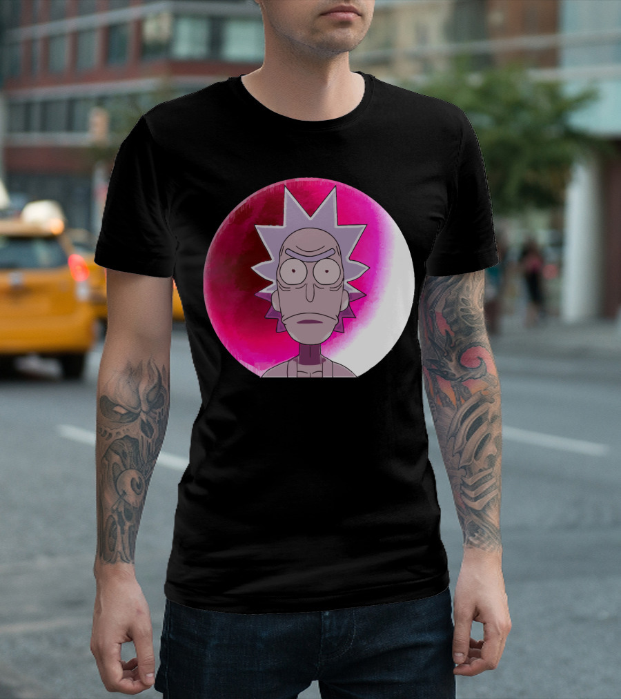 Samurai Rick Anime Crossover Style Expression T-Shirt