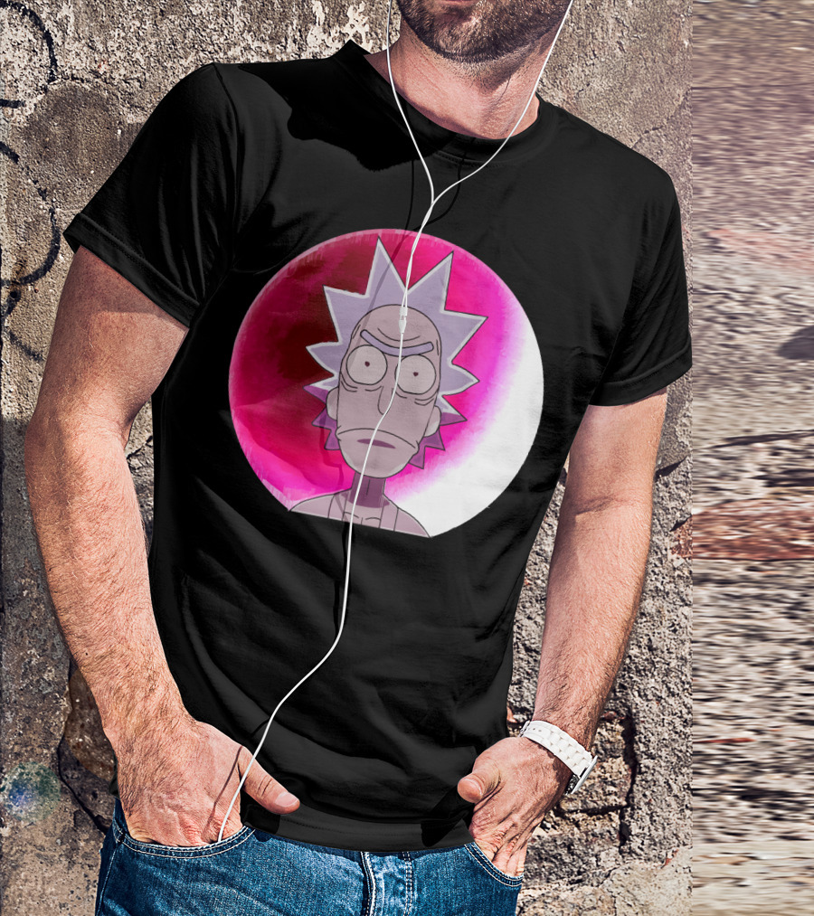 Samurai Rick Anime Crossover Style Expression T-Shirt