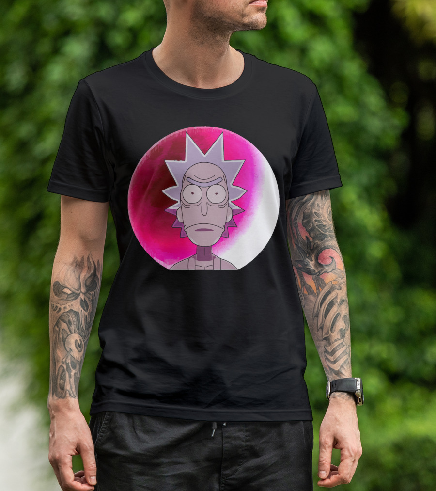 Samurai Rick Anime Crossover Style Expression T-Shirt