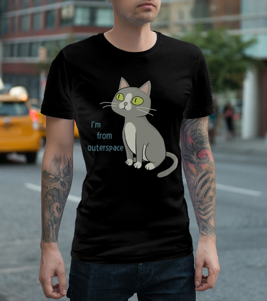 I'm From Outerspace Cat Rick And Morty T-Shirt