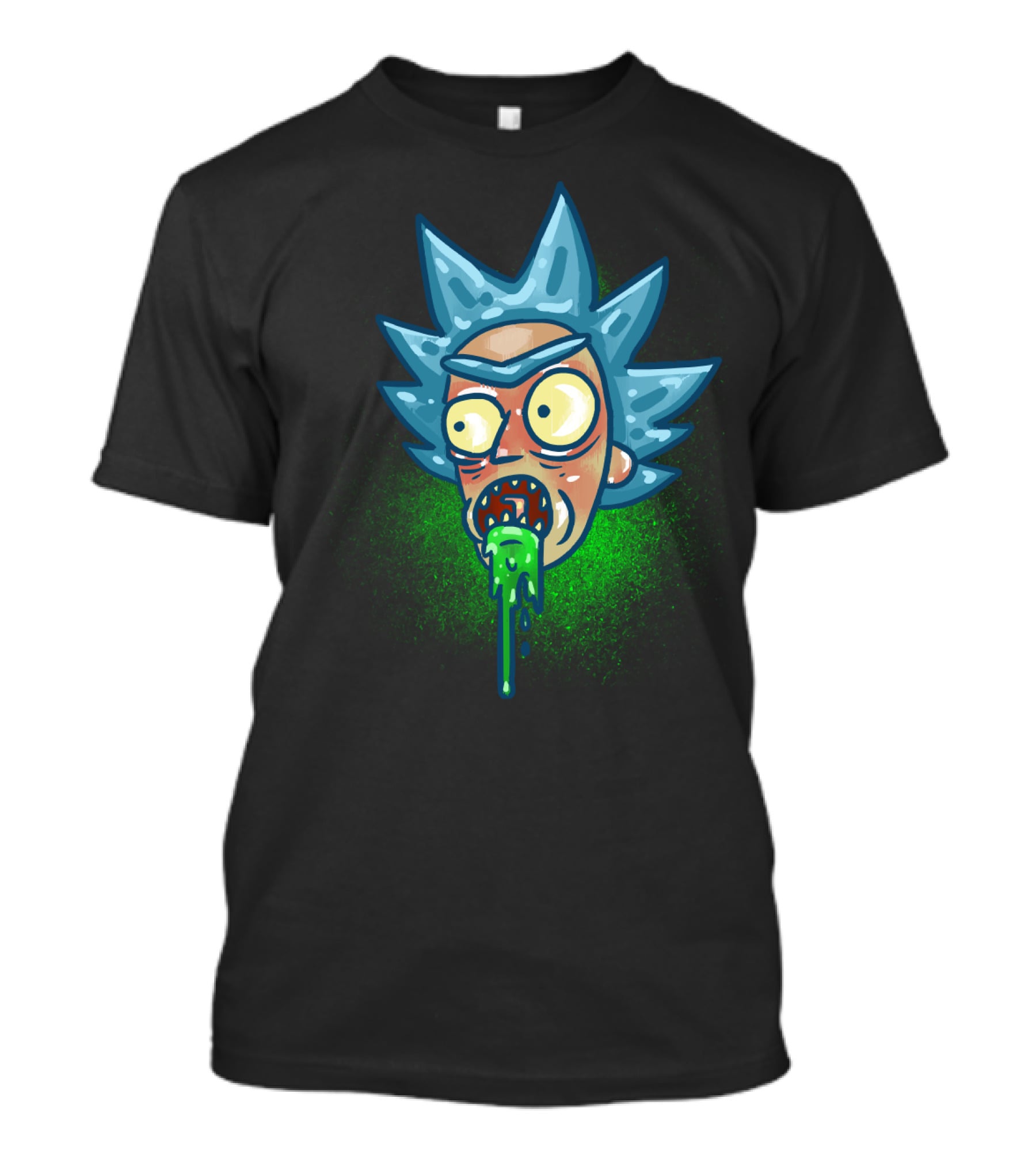 Specific To Rick And Morty Burp Green Slime Face T-Shirt