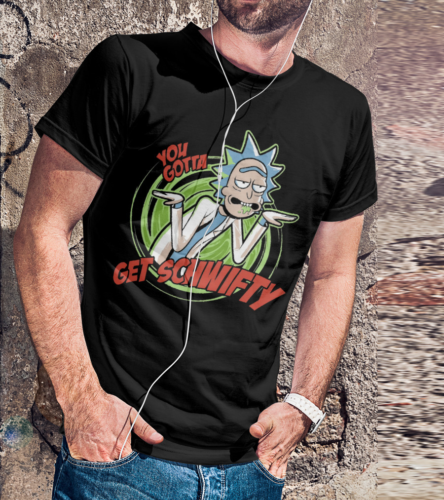 You Gotta Get Schwifty Rick And Morty Portal Image T-Shirt