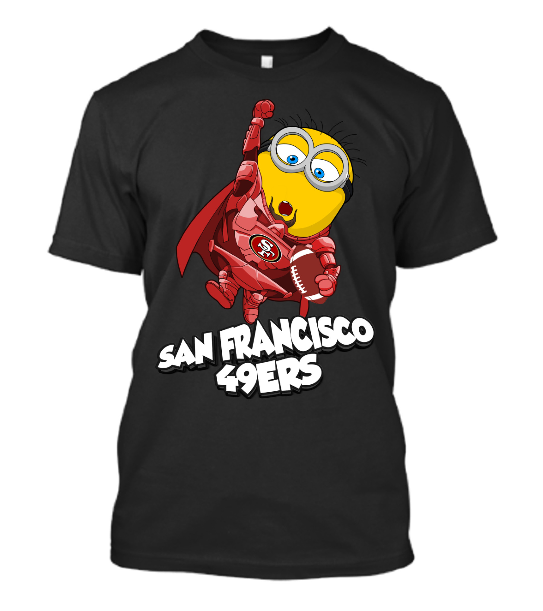 San Francisco 49ers Minion Superhero Football T-Shirt