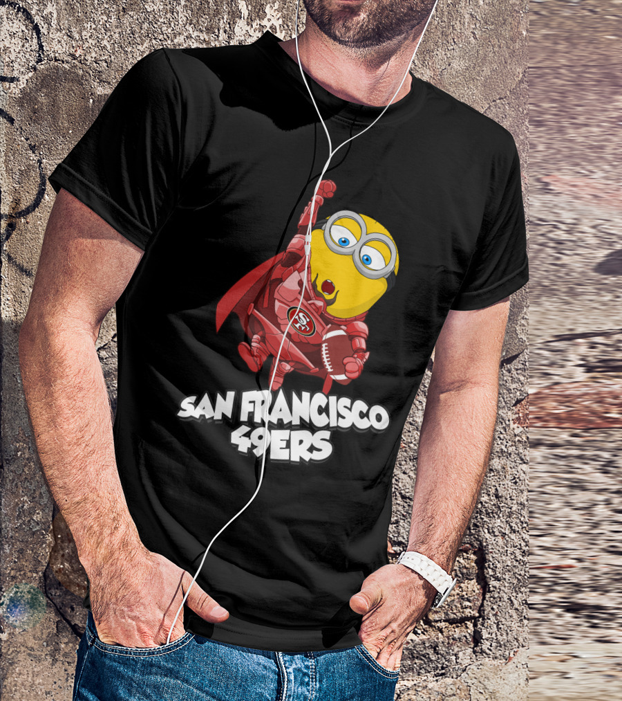 San Francisco 49ers Minion Superhero Football T-Shirt
