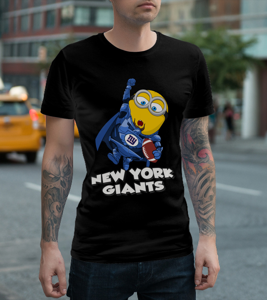 New York Giants Minion Football Superhero T-Shirt