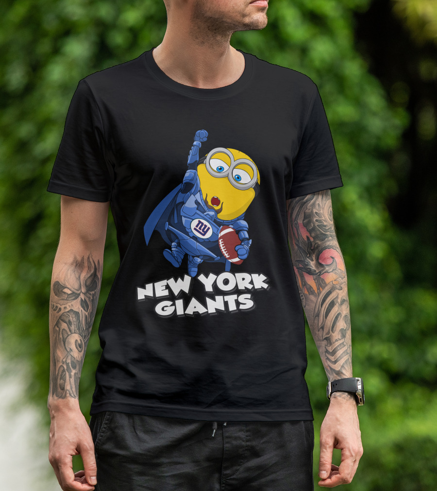 New York Giants Minion Football Superhero T-Shirt