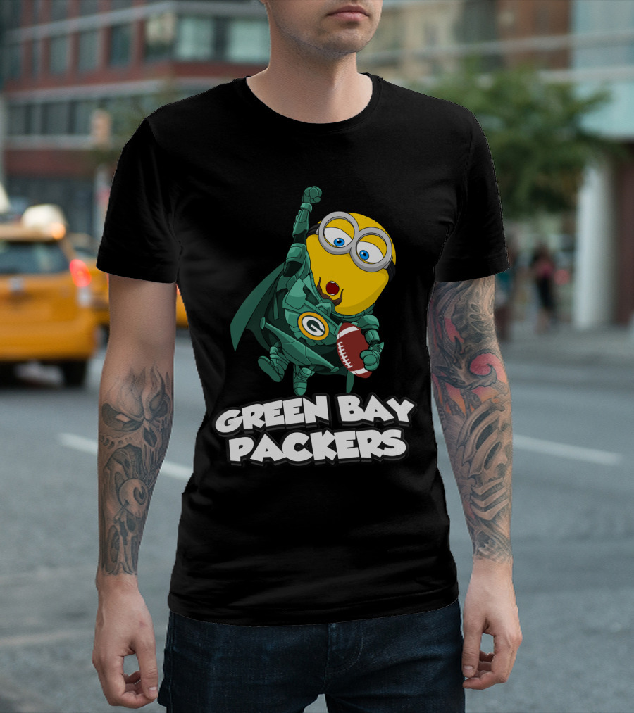 Green Bay Packers Minion Football Crossover T-Shirt