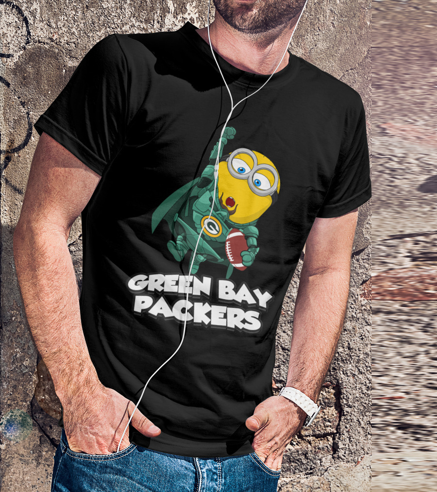 Green Bay Packers Minion Football Crossover T-Shirt