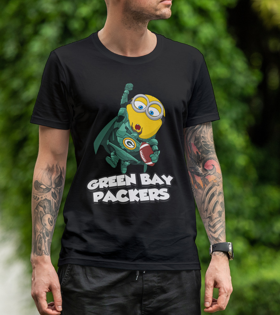 Green Bay Packers Minion Football Crossover T-Shirt