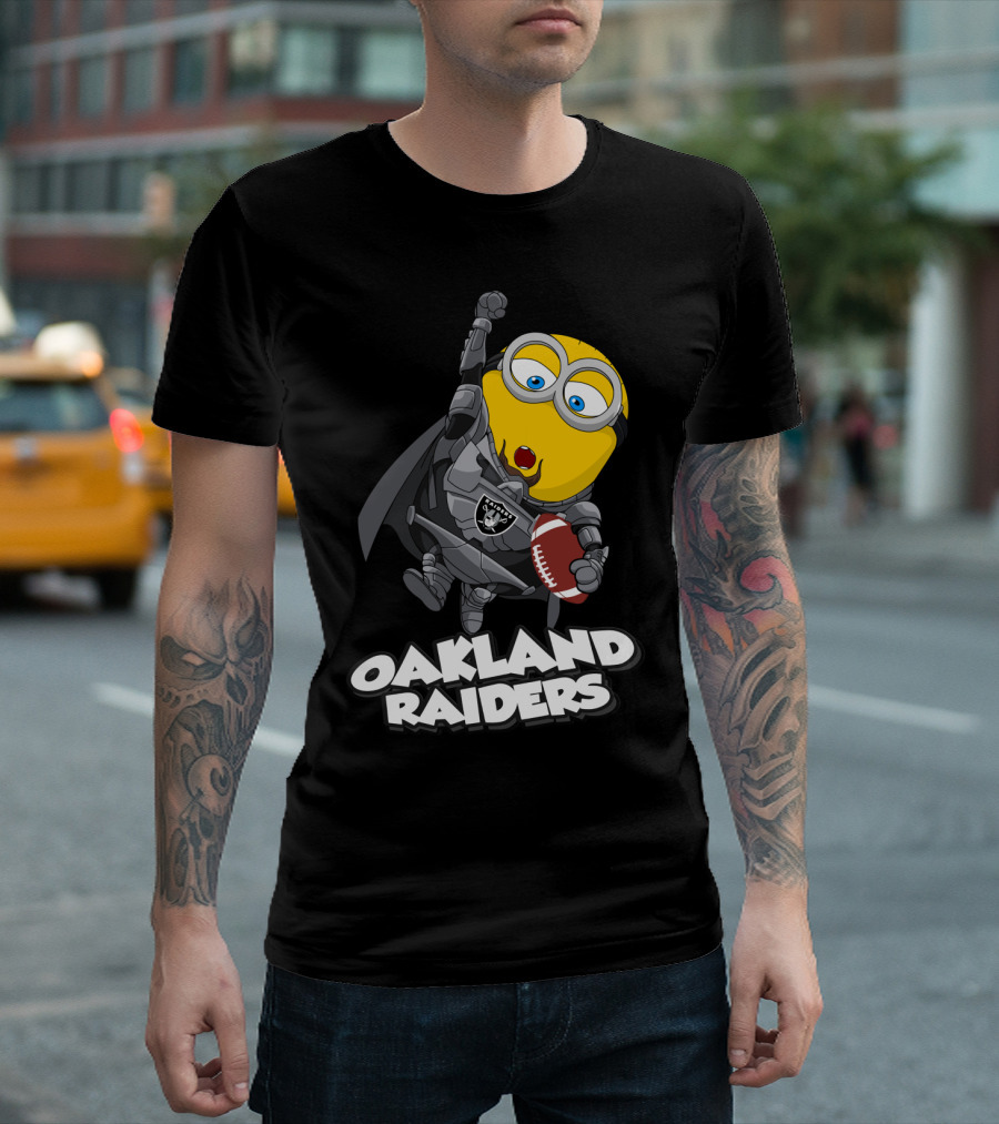 Oakland Raiders Minion Football Player T-Shirt