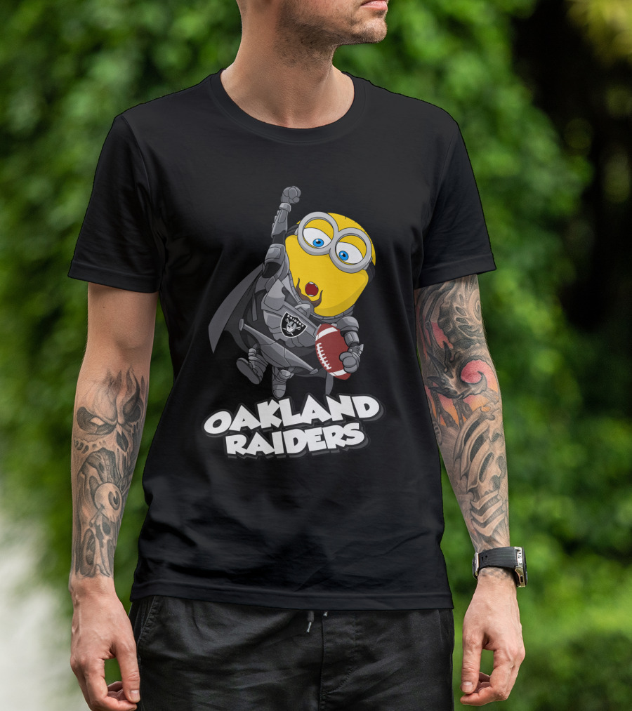 Oakland Raiders Minion Football Player T-Shirt