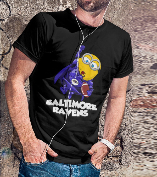 Baltimore Ravens Minion Football Fan T-Shirt