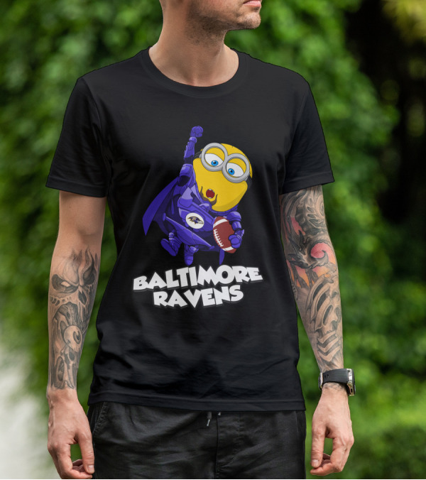 Baltimore Ravens Minion Football Fan T-Shirt