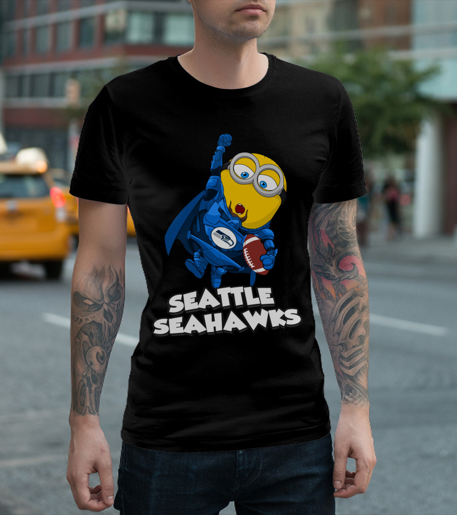 Seattle Seahawks Minion Football Fan T-Shirt