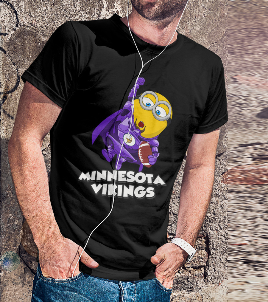 Minnesota Vikings Minion Crossover T-Shirt