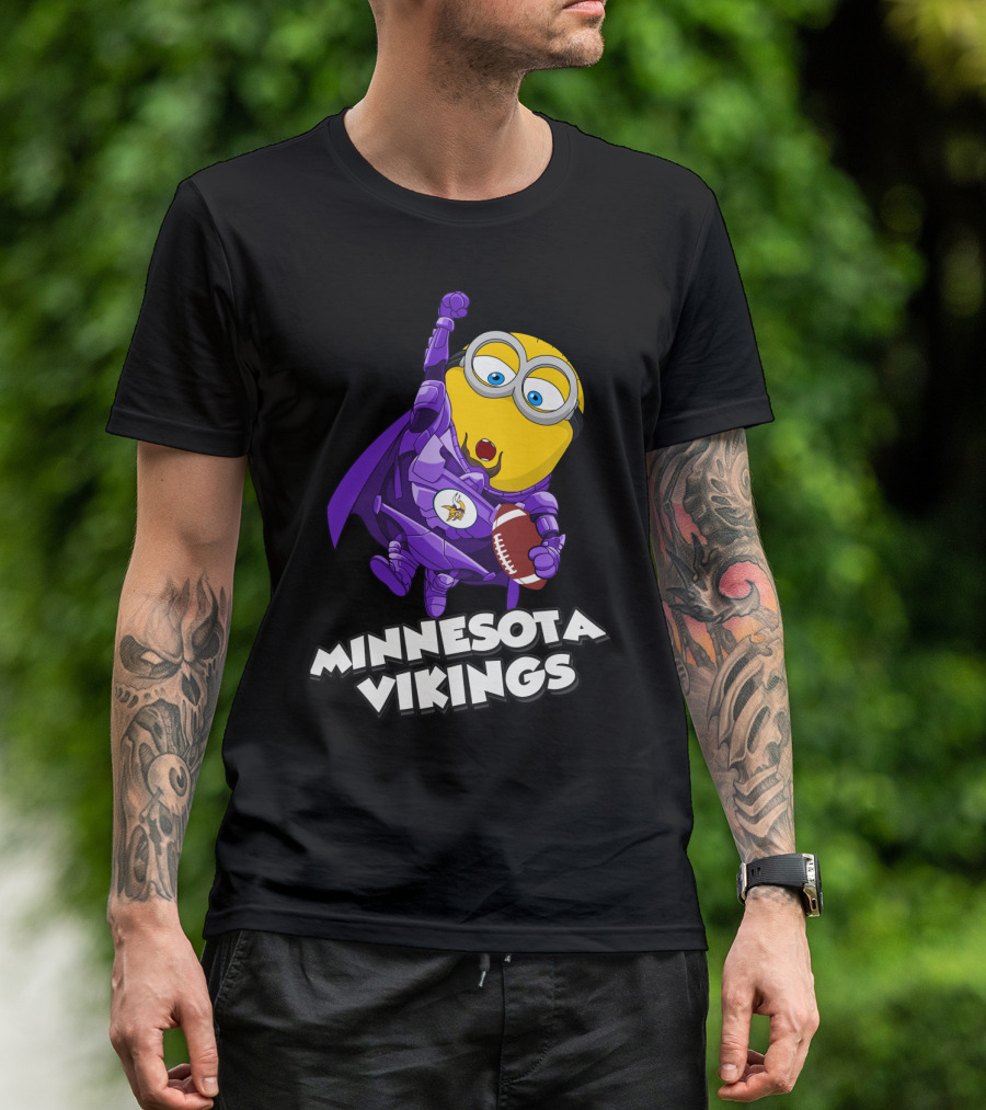 Minnesota Vikings Minion Crossover T-Shirt