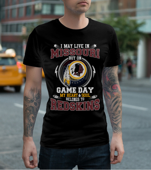 Missouri Game Day Heart & Soul Redskins Loyalty T-Shirt