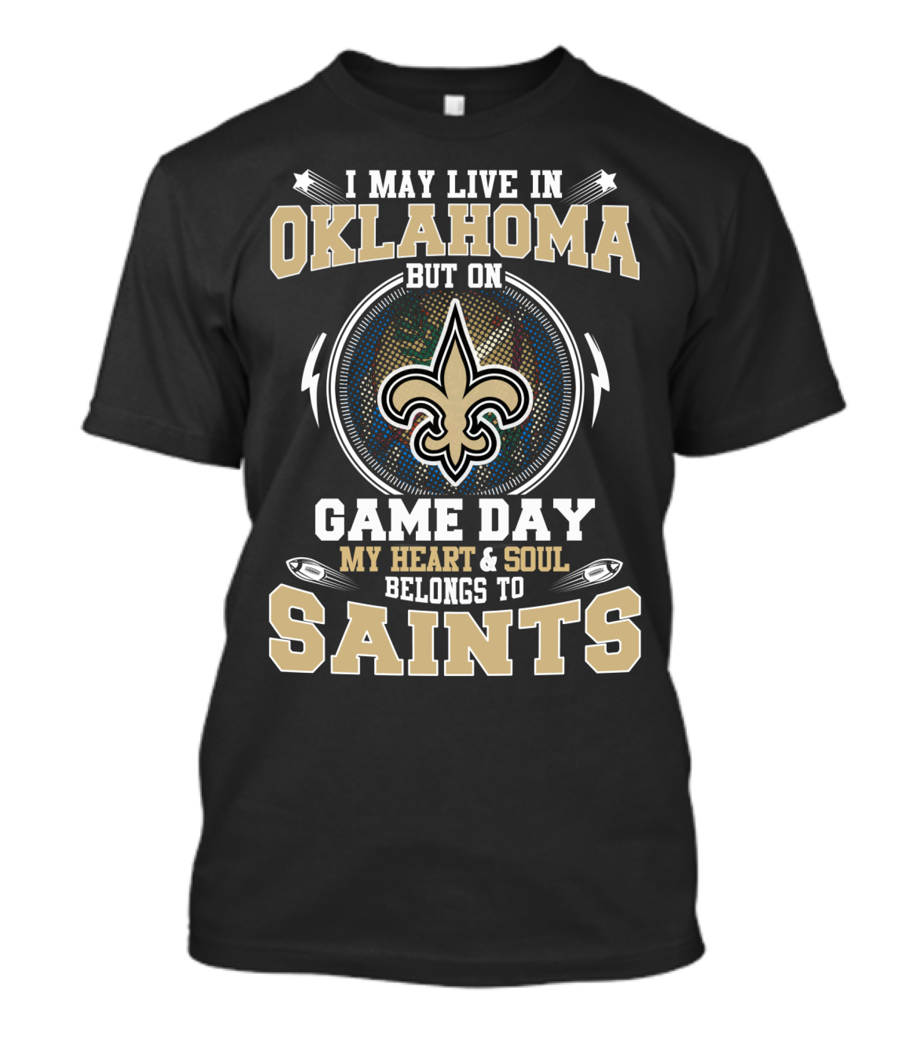 Oklahoma Game Day My Heart & Soul Belongs To Saints T-Shirt