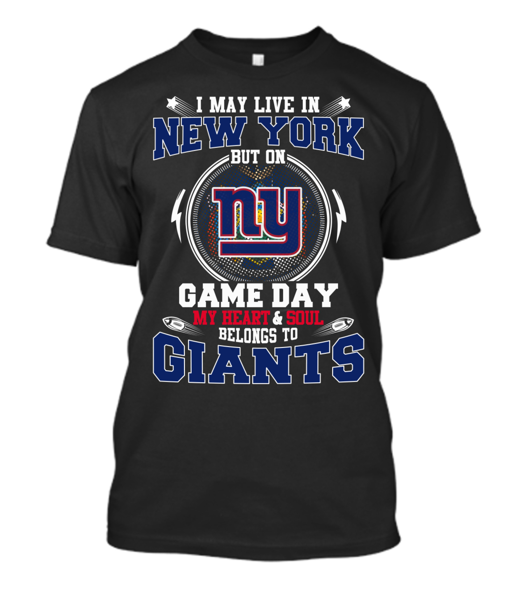 New York Giants My Heart And Soul Game Day T-Shirt
