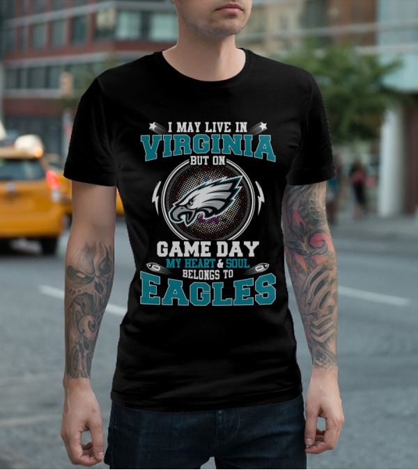 Virginia Game Day My Heart & Soul Eagles T-Shirt
