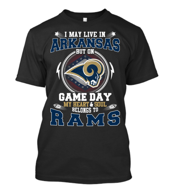 Arkansas Game Day My Heart & Soul Belongs To Rams T-Shirt